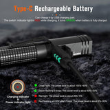 NICRON EDC Flashlight Rechargeable, 90° Flashlight with Magnet 400 High Lumens