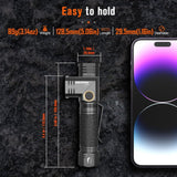NICRON L71 Flashlights High Lumens Rechargeable Magnetic Torch 90° Working Light