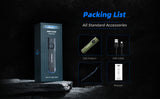 JETBeam E26 Pocket Flashlight,3600LM Rechargeable Flashlight,with Green Beam