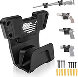 COSMOING Upgrade Gun Magnet Mount with Safety Trigger Guard Protection for Most Guns, Magnetic Gun Holder Easy Conceal in Car, Truck, Vehicle, Desks, Walls