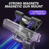 COSMOING Upgrade Gun Magnet Mount with Safety Trigger Guard Protection for Most Guns, Magnetic Gun Holder Easy Conceal in Car, Truck, Vehicle, Desks, Walls