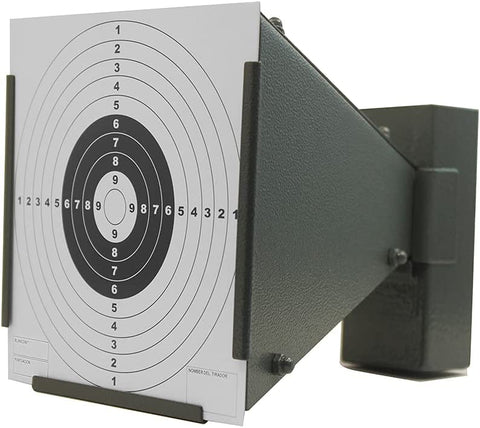 COSMOING Pellet Trap, BB Trap Target with 100 Papers Target Wall-Mounted for Airsoft Air Rifles Air Gun Indoor Outdoor Shooting Training
