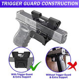 COSMOING Upgrade Gun Magnet Mount with Safety Trigger Guard Protection for Most Guns, Magnetic Gun Holder Easy Conceal in Car, Truck, Vehicle, Desks, Walls