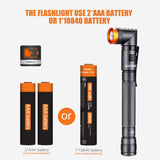 COSMOING Ultra Bright 4 Modes Pen Light with Magnetic Base, Rechargeable Battery, 90 Degree Swivel IP65 Waterproof Pen Flashlight Clip Pocket, LED Flashlight for Camping, Emergency, Inspection, Hiking, Outdoor