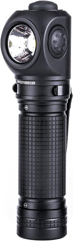 NEXTORCH P10 Tactical Flashlight, 1400 Lumens Rechargeable Right Angle Flashlight with Red and Blue Lights & Strobe & IPX8 for Search Patrols, ID Checks, Safety Warnings, Beacons, Daily Use