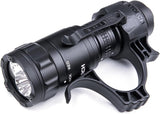 NEXTORCH TA21 Set Tactical Flashlight High Lumens, 1300 Lumens White Light and Red Light Rechargeable Flashlight with 4 Modes & Strobe & Ceramic Glass Breaker, Tactical Rings Included for Outdoor Use