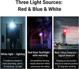 NEXTORCH P10 Tactical Flashlight, 1400 Lumens Rechargeable Right Angle Flashlight with Red and Blue Lights & Strobe & IPX8 for Search Patrols, ID Checks, Safety Warnings, Beacons, Daily Use