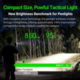 NEXTORCH TA22 Tactical EDC Flashlight Penlight Rechargeable Pen Flashlight, 850 Lumens, Waterproof & Impact-Resistant with Multi-Mode Options, Perfect for Law Enforcement & Tactical Applications
