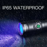 395nm UV Light Blacklight Tactical LED Flashlight Rechargeable 18650 Torch Lamp