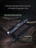 NEXTORCH 1400 Lumens Type-C Rechargeble Led Tactical Flashlight 18650 Torch