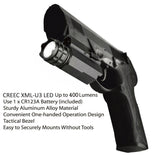 400Lumen Pistol Light Rifle Shotgun Rail Mount Gun LED Flashlight Handgun Lights