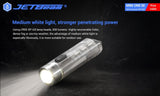 JETBEAM MINI ONE SE Max. 500 Lumen Fluorescence Whitening Agent Detection Durable Plastic Keychain Flashlight