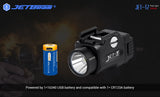 Jetbeam T2 USB Charge 520 Lumens Compact and lightweight tactical pistol light