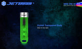 JETBEAM MINI ONE SE Max. 500 Lumen Fluorescence Whitening Agent Detection Durable Plastic Keychain Flashlight