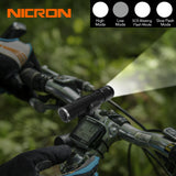 NICRON 5W Compact USB Rechargeable Flashlight 300LM 170M Beam Distance Waterproof IPX4 Home Torch Lamp N62 For Househole Riding