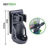 NEXTORCH 360 Degree Tactical Flashlight Holster Angle Rotatable Tactical  Duable Flashlight Holder V5 for 1"-1.25" Flashlight 