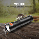 NICRON 5W Compact USB Rechargeable Flashlight 300LM 170M Beam Distance Waterproof IPX4 Home Torch Lamp N62 For Househole Riding