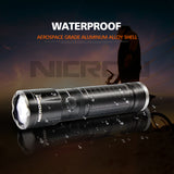 NICRON 5W Compact USB Rechargeable Flashlight 300LM 170M Beam Distance Waterproof IPX4 Home Torch Lamp N62 For Househole Riding