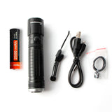NICRON 5W Compact USB Rechargeable Flashlight 300LM 170M Beam Distance Waterproof IPX4 Home Torch Lamp N62 For Househole Riding