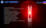 JETBEAM MINI ONE 500LM 5-Colors Multi-purpose EDC Flashlight with UV Light RGB Color Type-C Fast Charging LED Torch Lantern