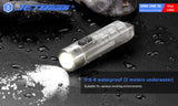 JETBEAM MINI ONE SE Max. 500 Lumen Fluorescence Whitening Agent Detection Durable Plastic Keychain Flashlight