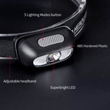 Rechargeable Headlamp COSMOING 500 Lumen Ultra Bright Headlamp