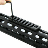 4 Pack M-LOK Aluminum 3 Slot 5 Slot 7 slot 13 Slot Rail Section Picatinny Weaver