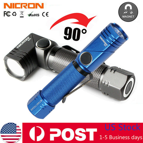 Nicron 600lm Magnetic Twist Flashlight B74