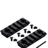 4 Pack M-LOK Aluminum 3 Slot 5 Slot 7 slot 13 Slot Rail Section Picatinny Weaver