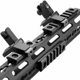 4 Pack M-LOK Aluminum 3 Slot 5 Slot 7 slot 13 Slot Rail Section Picatinny Weaver