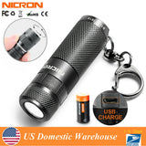 Nicron B10 200lm KeyChain Rechargeable Flashlight