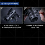 NEXTORCH 360°Tactical LED Flashlight Holster Angle Rotatable Duable Holder